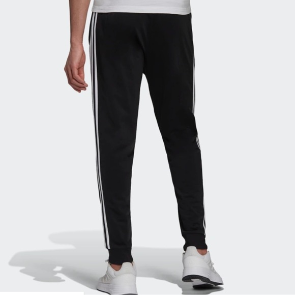 Adidas ESSENTIALS WARM-UP TAPERED 3-STRIPES TRACK PANTS - Picture 5 of 8